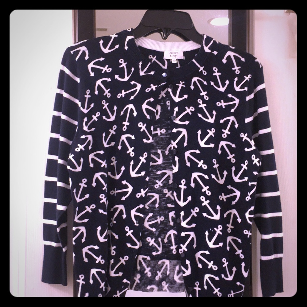 Crown & Ivy anchor sweater.